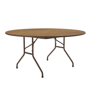 Correll Commercial Laminate Folding Table, 60" Round, Fixed 29" Height