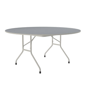 Correll Commercial Laminate Folding Table, 60" Round, Fixed 29" Height