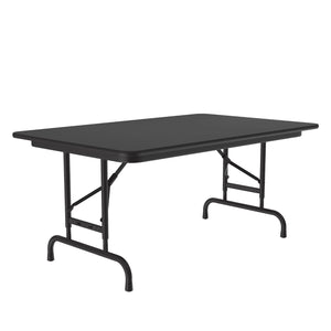 Correll Commercial Laminate Adjustable Height Folding Table, Rectangle, 30" x 48"