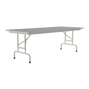 Correll Commercial Laminate Adjustable Height Folding Table, Rectangle, 30" x 96"