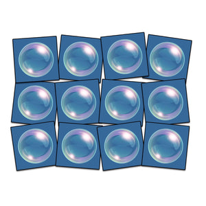Stay In Your Bubble Carpet Squares, 15" x 15" (Set Of 12)