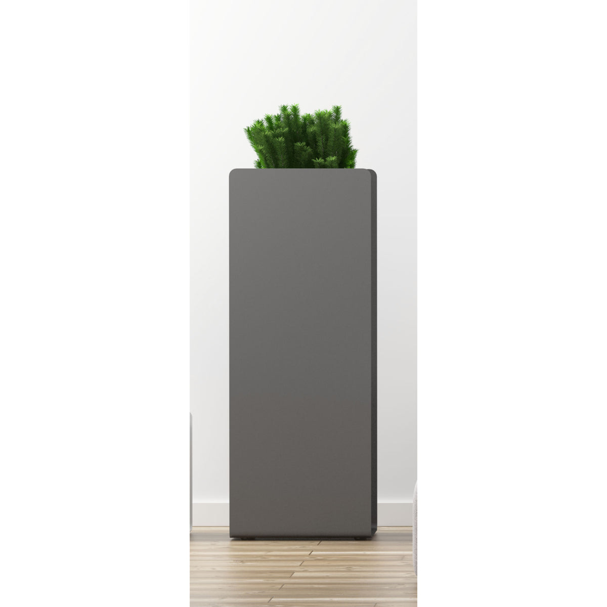 18 indoor planter Crepe Indoor/Outdoor Aluminum Tall Planter, 18-1/8" W x 15-3/4" D x 47