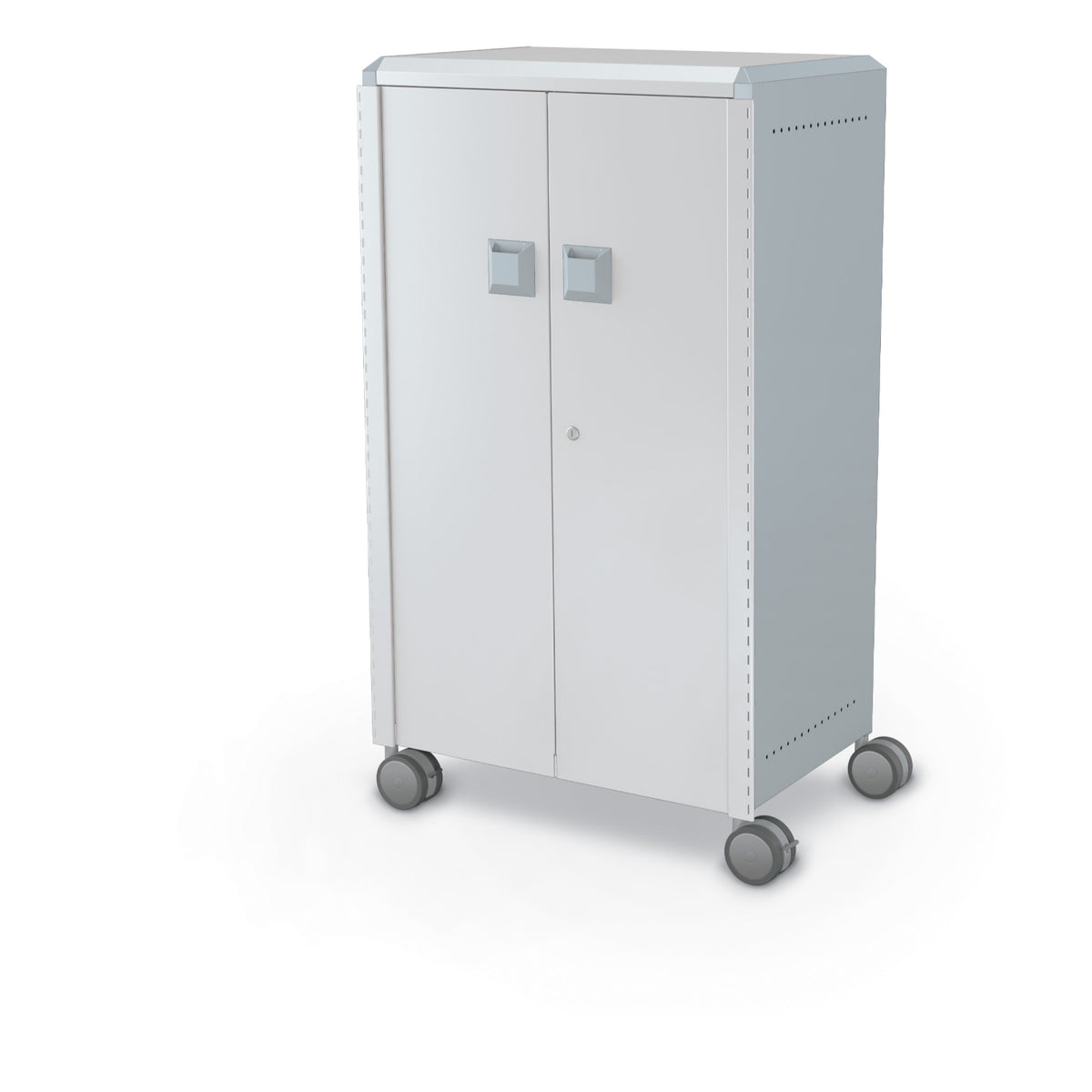 Compass Midi H3 Mobile Makerspace Tray Cabinet with Doors, (24) 3" Trays