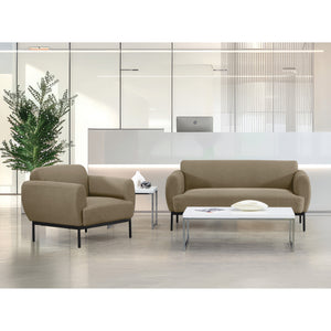 Delta Sofa with Black Metal Legs