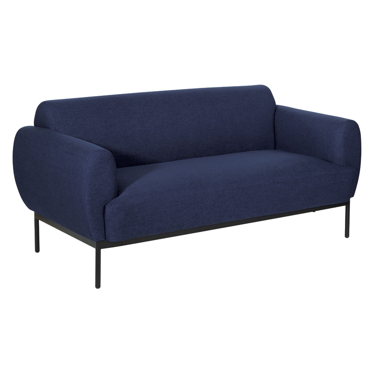 Delta Sofa with Black Metal Legs