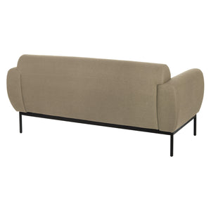 Delta Sofa with Black Metal Legs