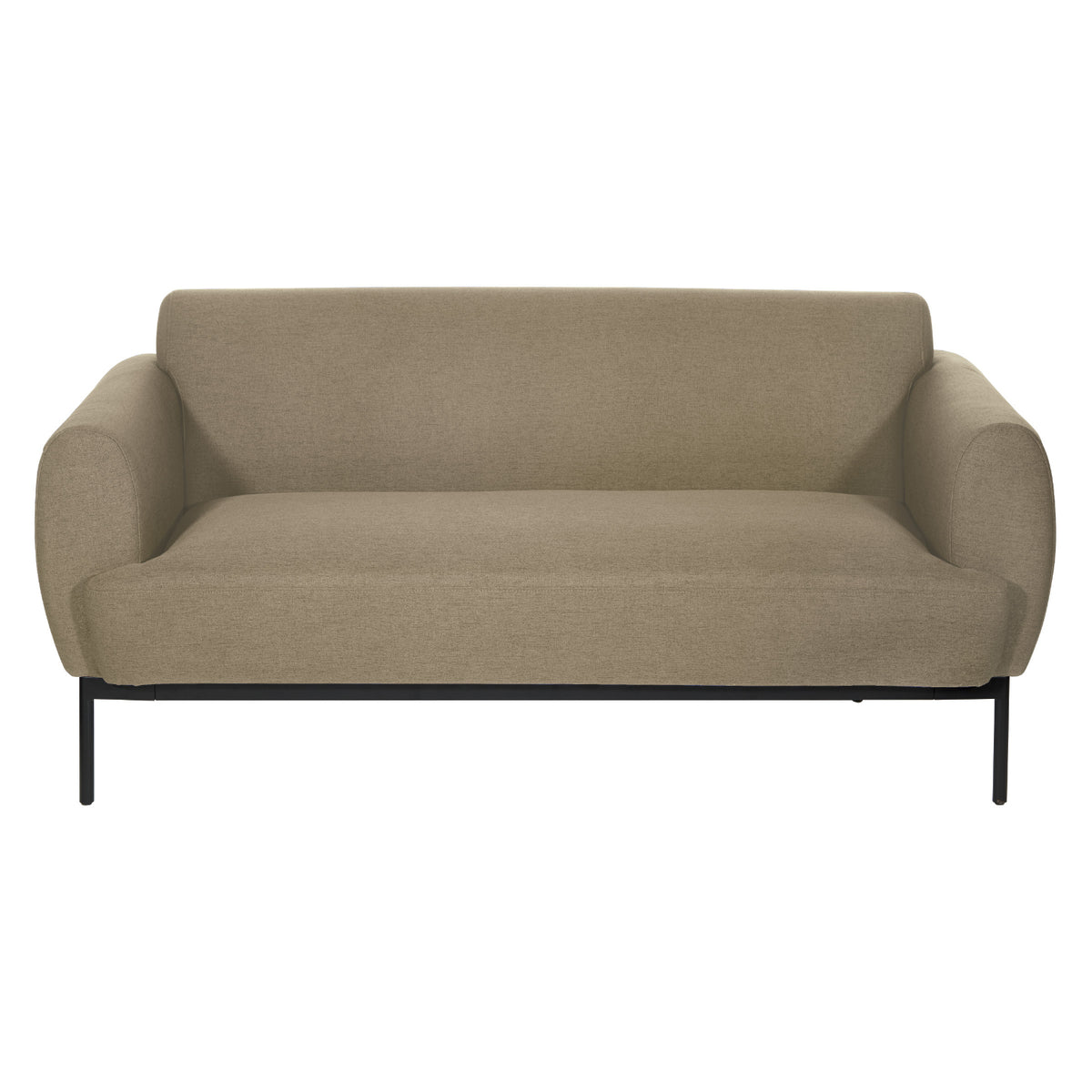 Delta Sofa with Black Metal Legs