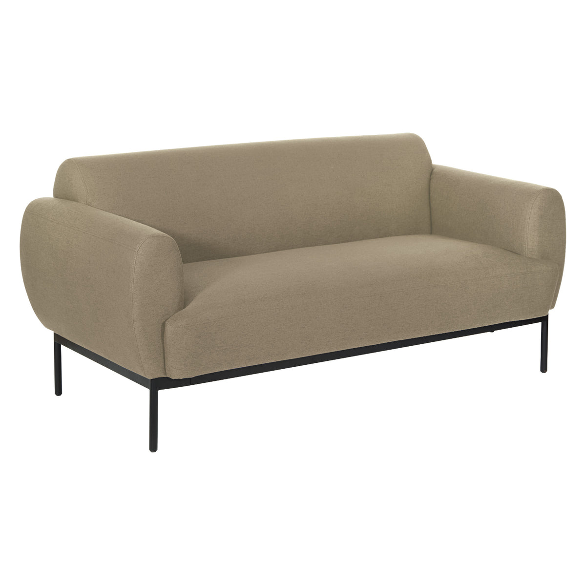 Delta Sofa with Black Metal Legs