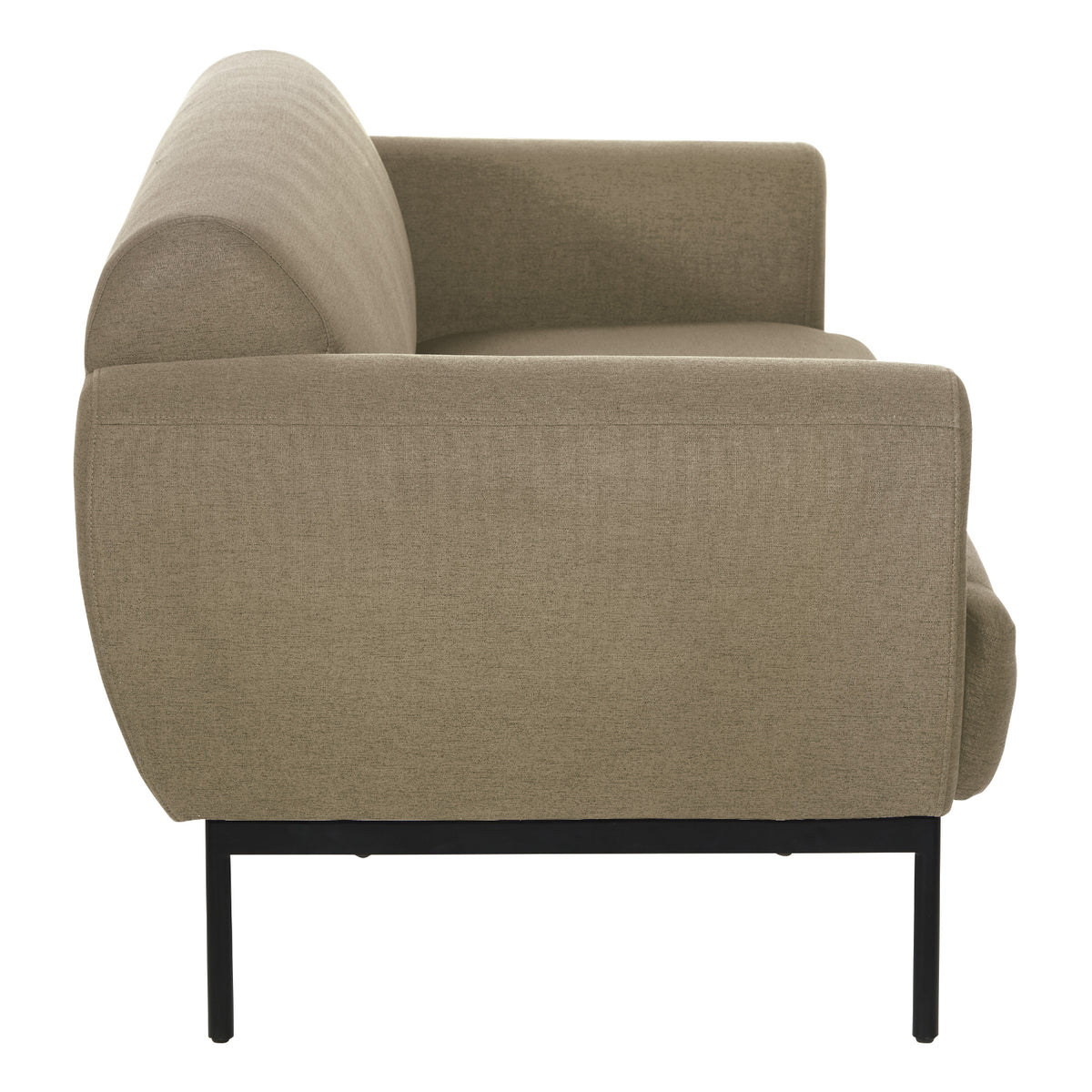 Delta Sofa with Black Metal Legs