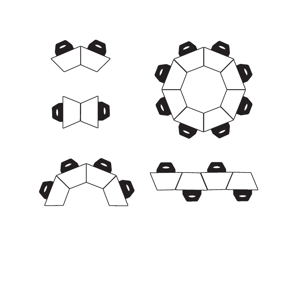 Marco Premier Sitting Height Collaborative Desk, 23" x 36" Trapezoid