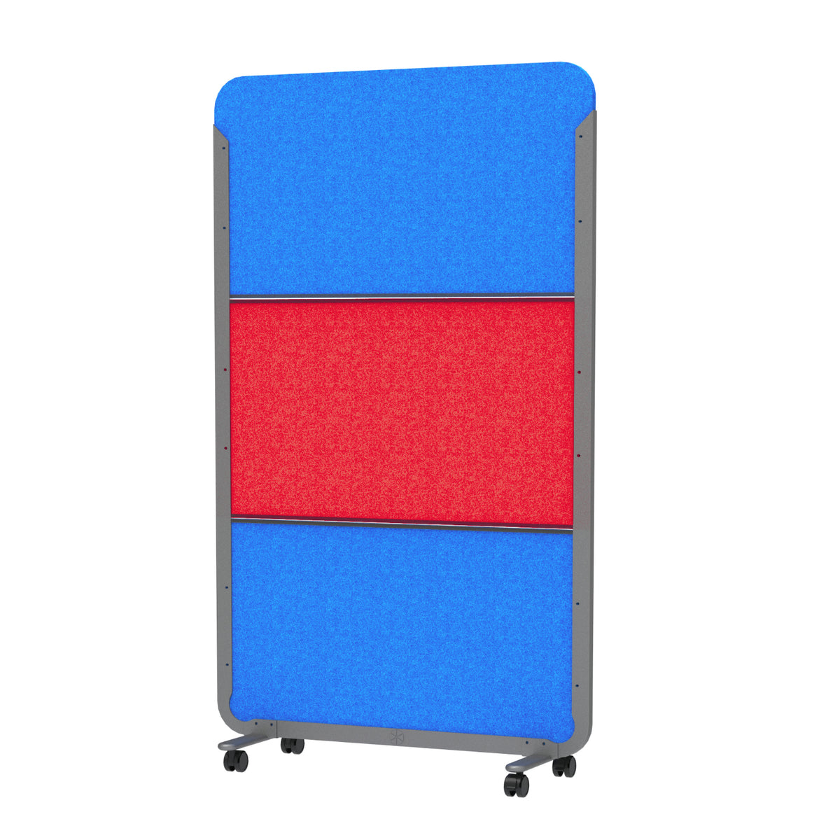 Mobile Acoustic Two-Color Room Divider, Special Order Colors (50 Divider Minimum)