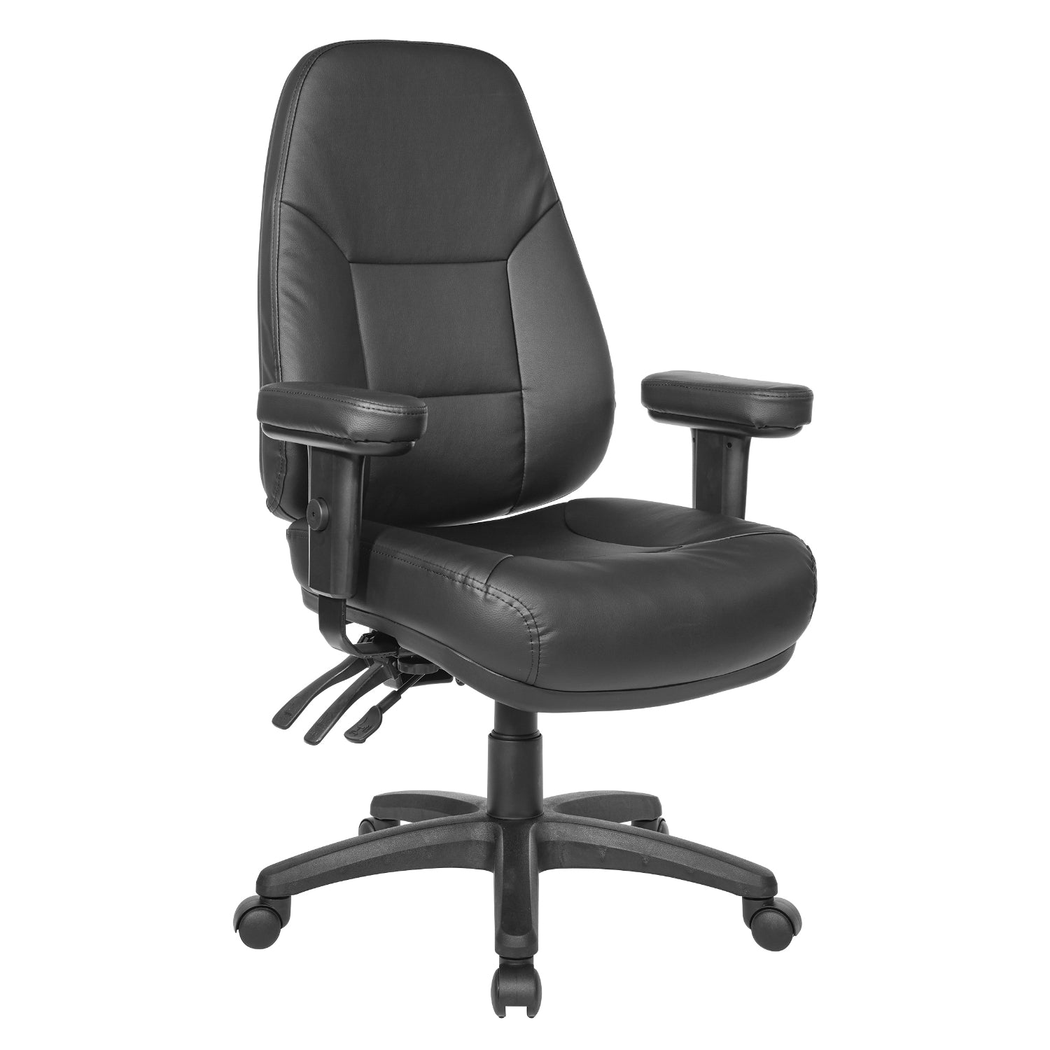 Professional Dual Function Executive Ergonomic High-Back Chair in Silver Ion Technology Dillon Seat and Back