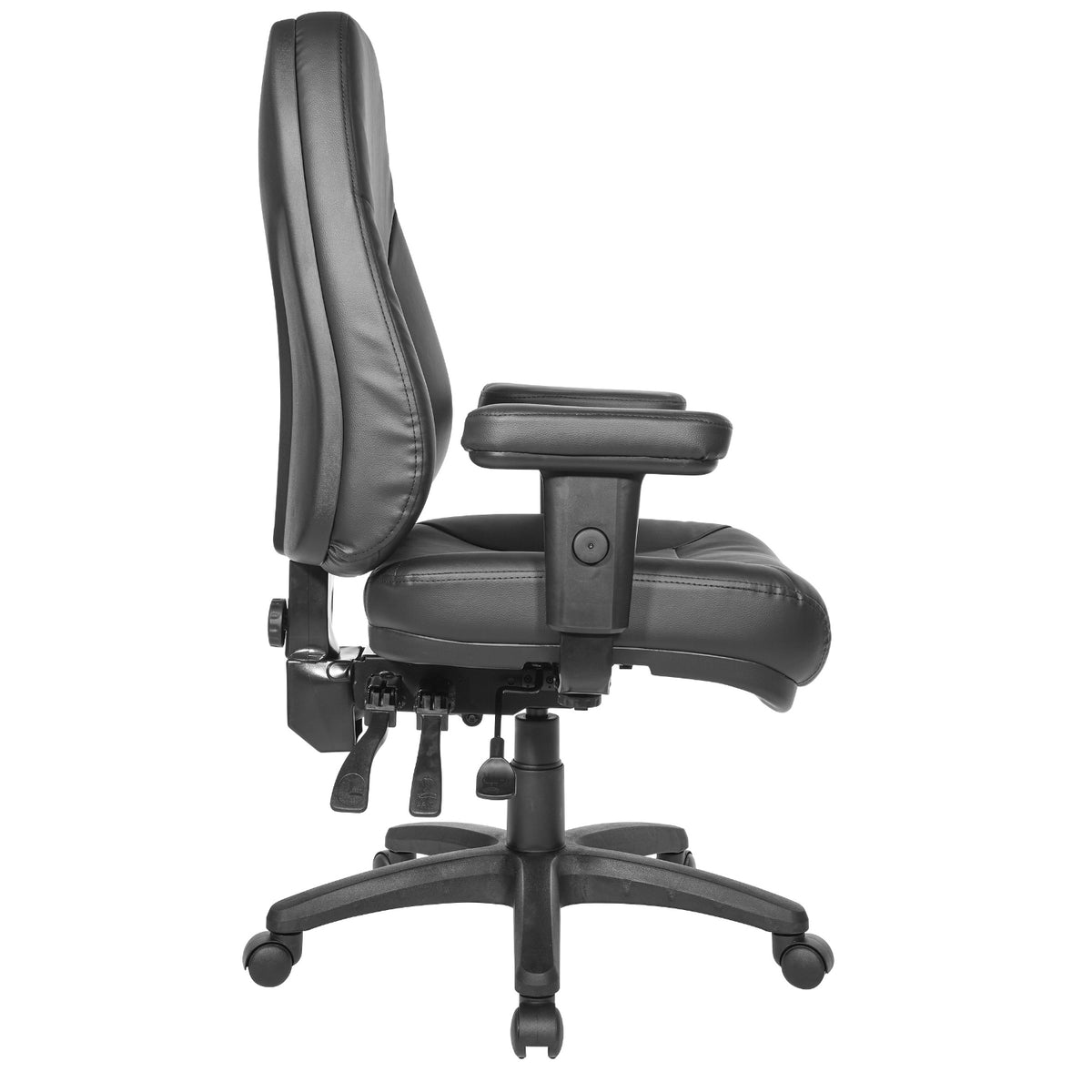 Professional Dual Function Executive Ergonomic High-Back Chair in Silver Ion Technology Dillon Seat and Back