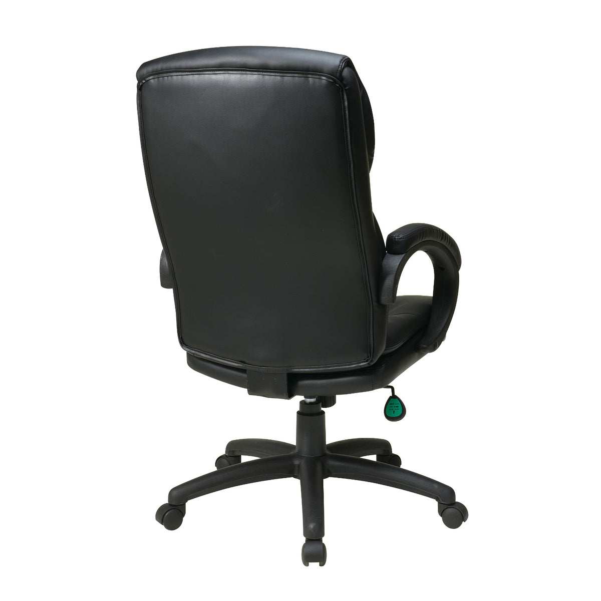 High-Back Leather Executive Chair with Padded Arms