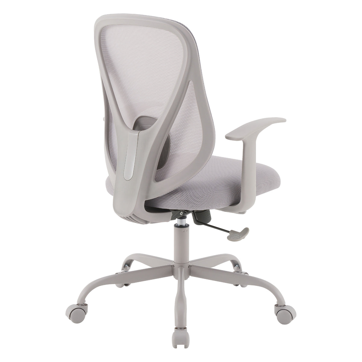 Manager's Chair with Grey Mesh Back and Black Fabric Seat