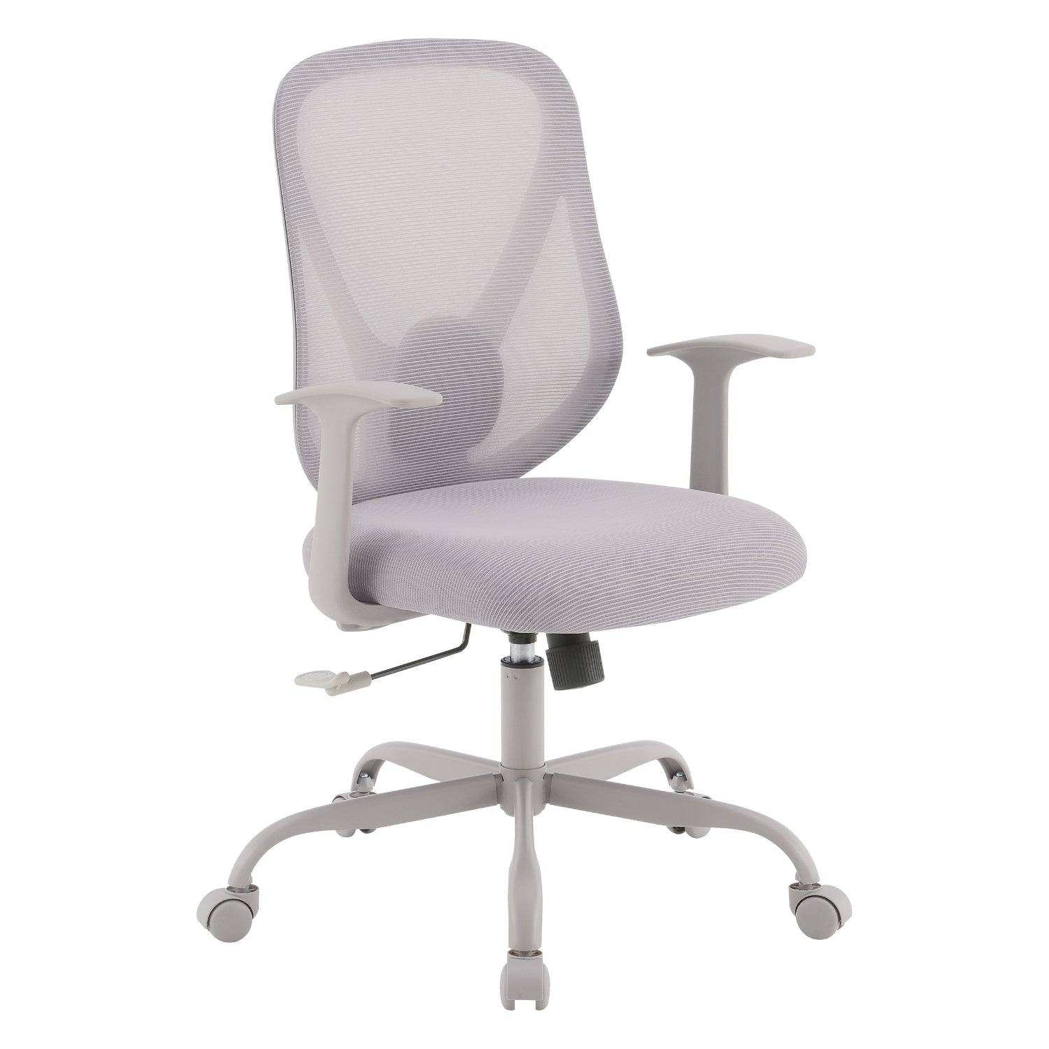 Manager's Chair with Grey Mesh Back and Black Fabric Seat