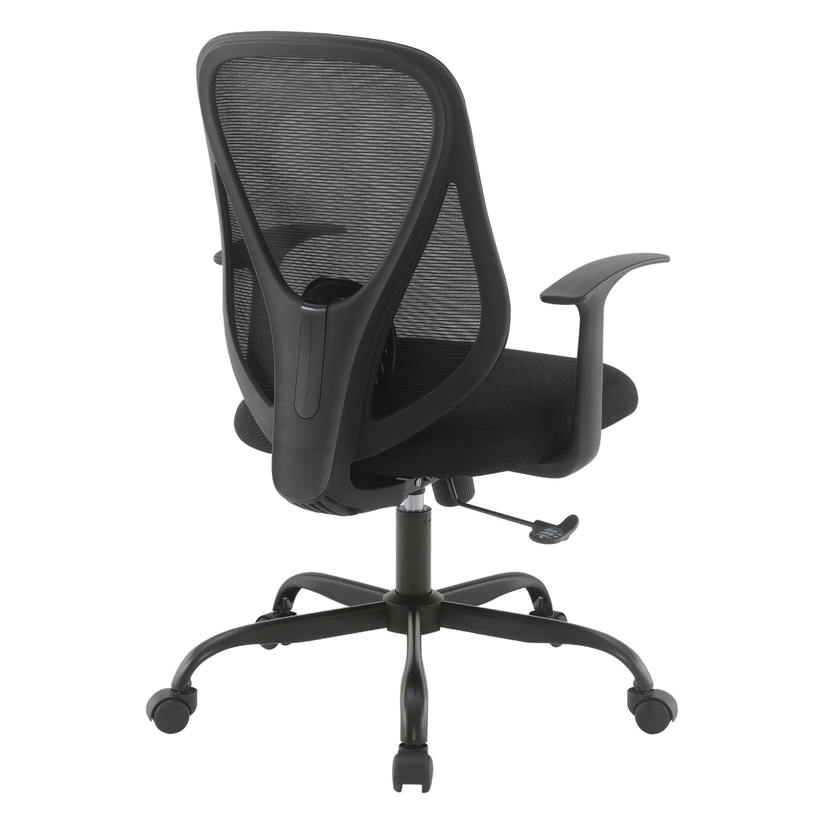 Manager's Chair with Black Mesh Back and Black Fabric Seat
