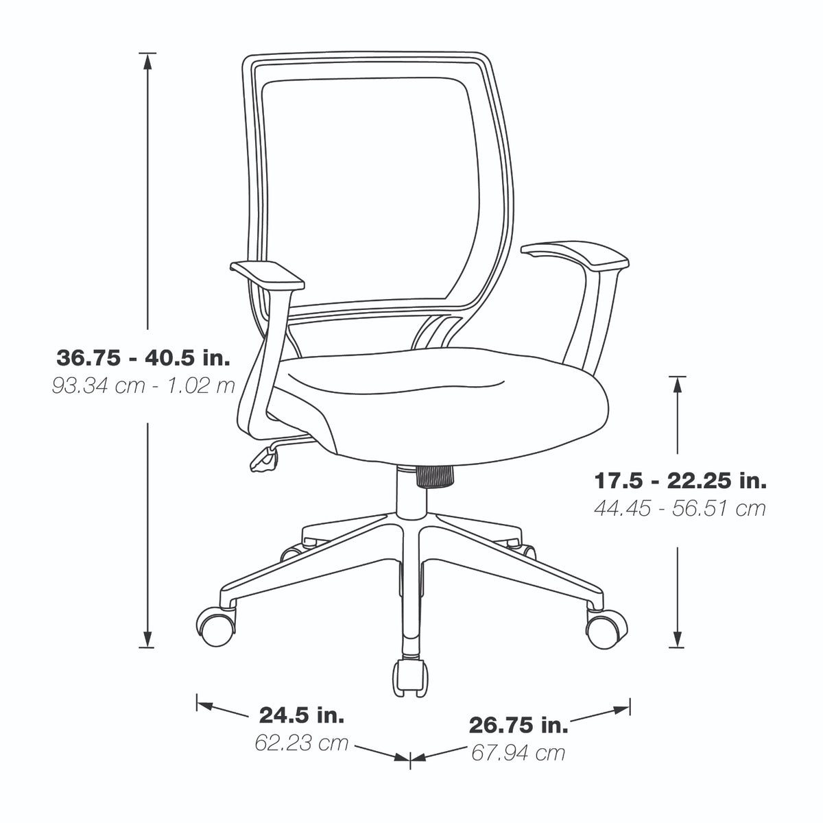 Woven Mesh Back Task Chair