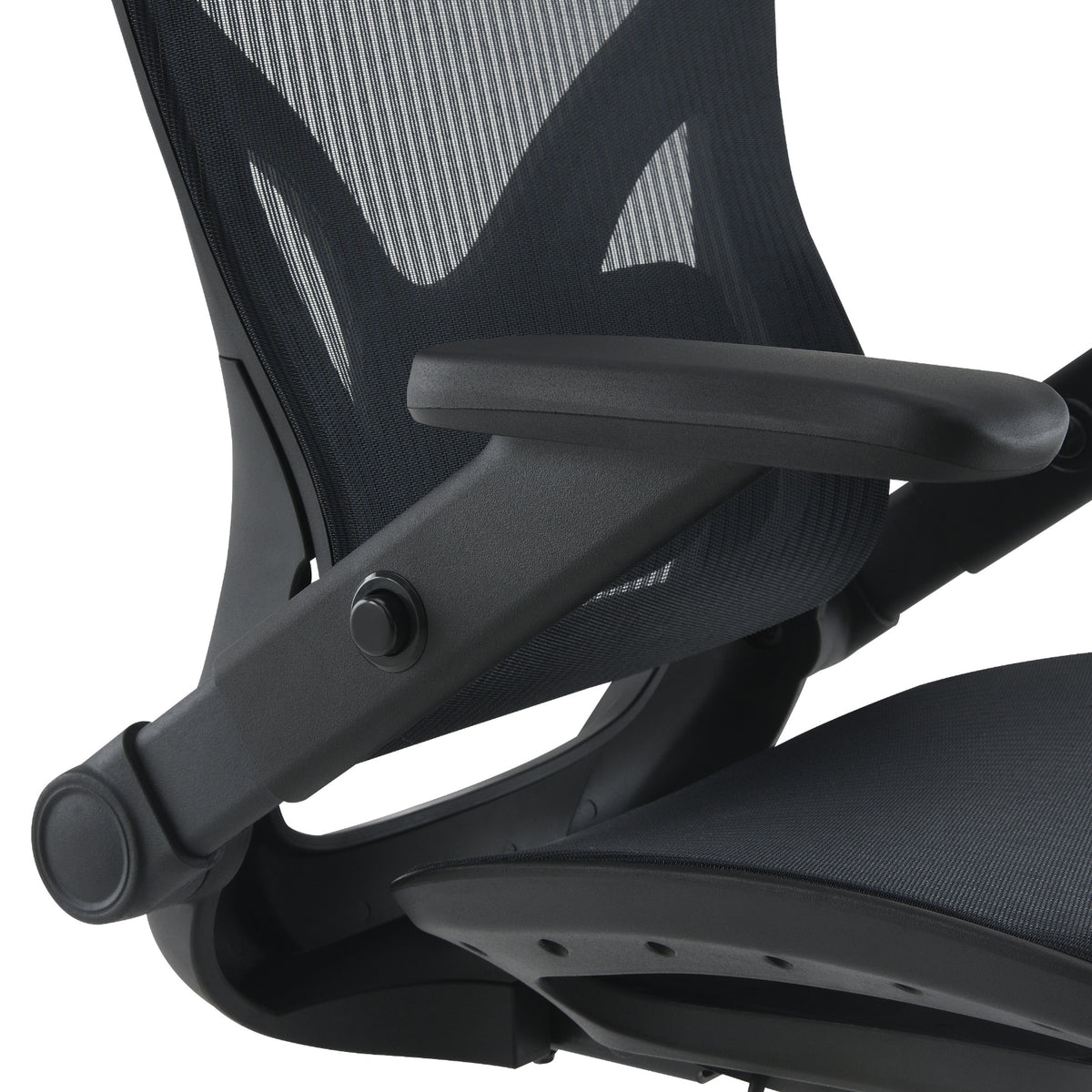 Black Matrix Seat and Back Manager's Chair with Adjustable 4D Flip Arms