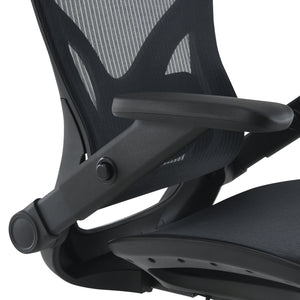 Black Matrix Seat and Back Manager's Chair with Adjustable 4D Flip Arms