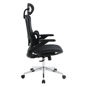 Black Matrix Seat and Back Manager's Chair with Adjustable Headrest and Adjustable 4D Flip Arms