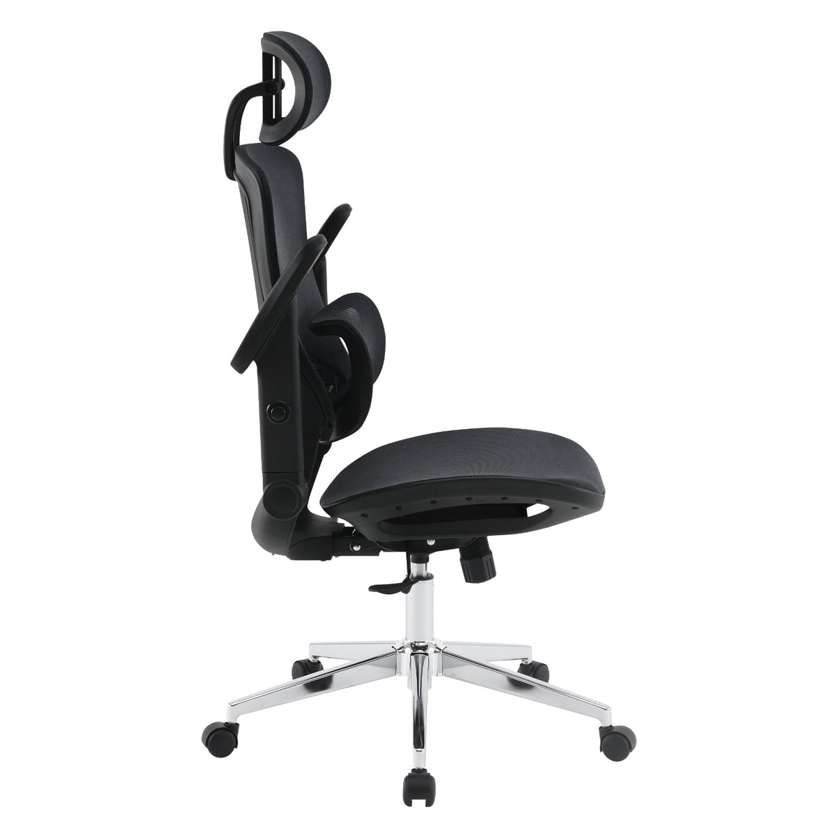 Black Matrix Seat and Back Manager's Chair with Adjustable Headrest and Adjustable 4D Flip Arms