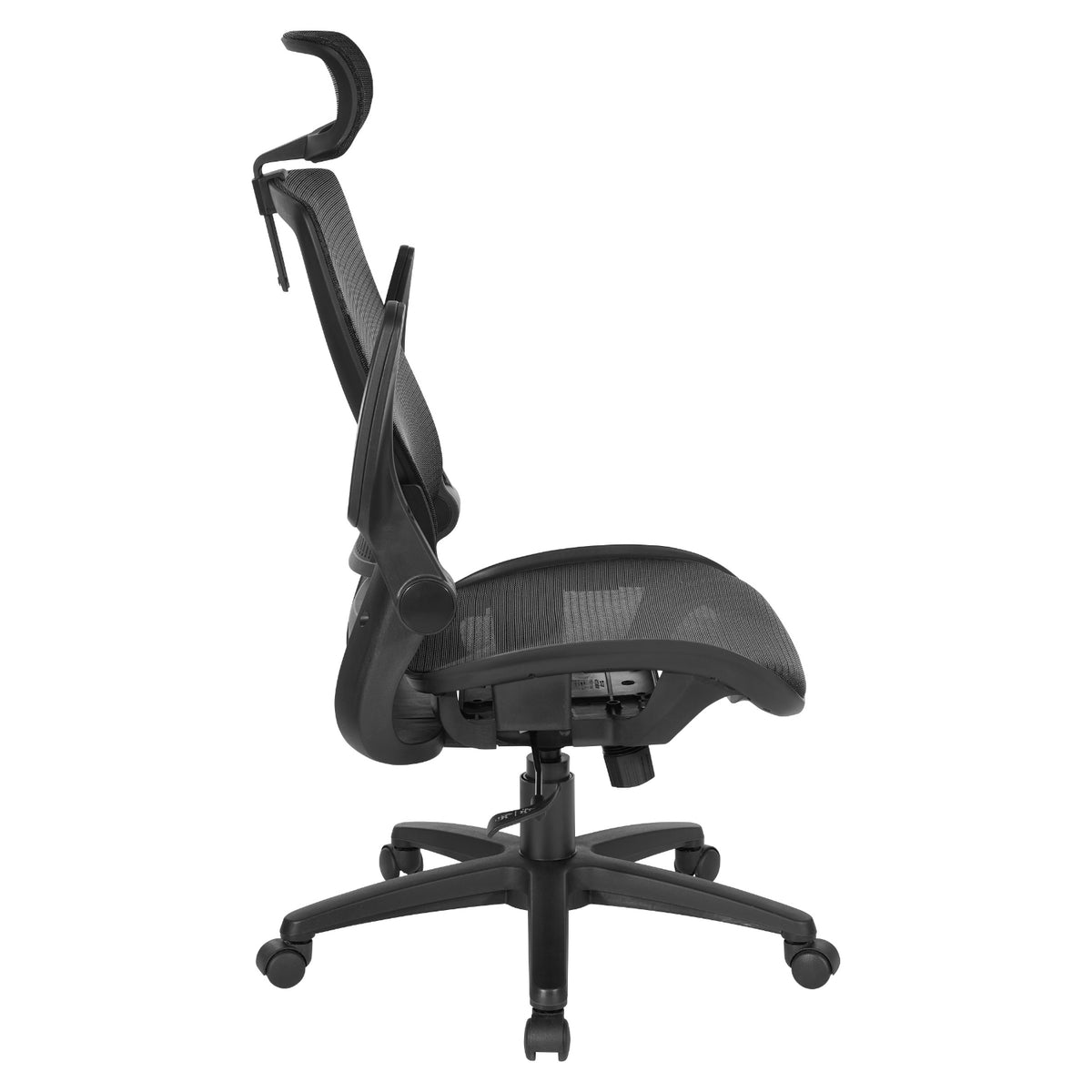 Breathable Mesh Seat and Back Manager's Chair with Adjustable Headrest