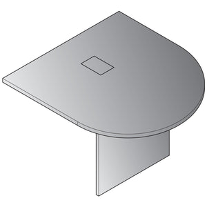 4' Bullet End Component for Expandable Racetrack Tables