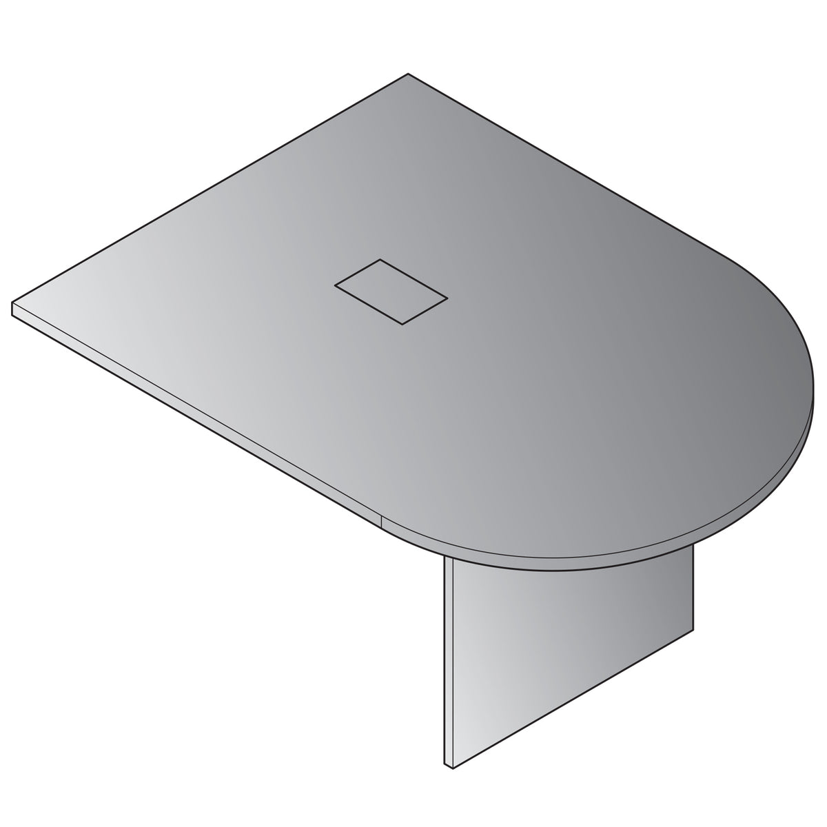 5' Bullet End Component for Expandable Racetrack Tables