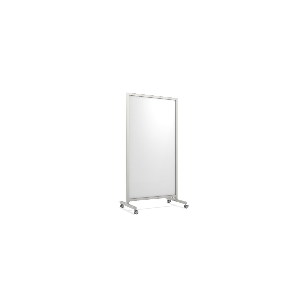 Ghent EZ Mobile Porcelain Whiteboard, 38" W x 75" H