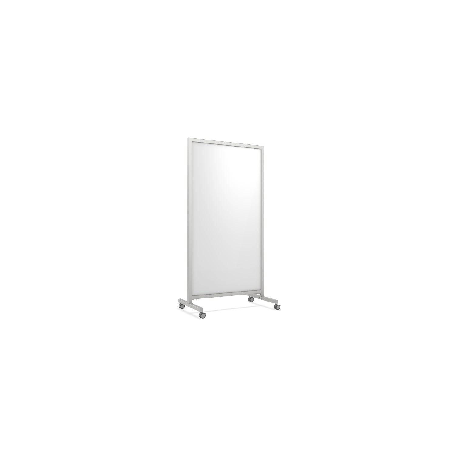 Ghent EZ Mobile Porcelain Whiteboard, 38" W x 75" H