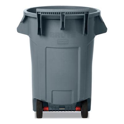 Rubbermaid Brute Vented Wheeled Waste Container, 44 Gallon, Gray