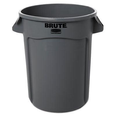 Rubbermaid Vented Round Brute Waste Container, 32 Gallon