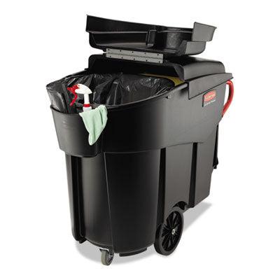 Rubbermaid Mega Brute Mobile Collector, 120 Gallon, Black