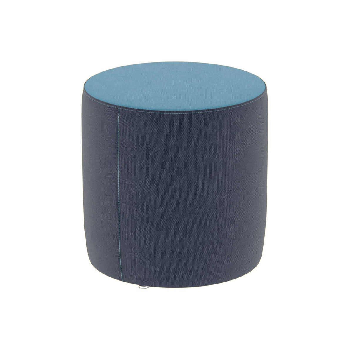 Fomcore Ottoman Series 18" Round Ottoman with 100% ALL-FOAM CORE, Antibacterial Vinyl Upholstery, LIFETIME WARRANTY, FREE SHIPPING