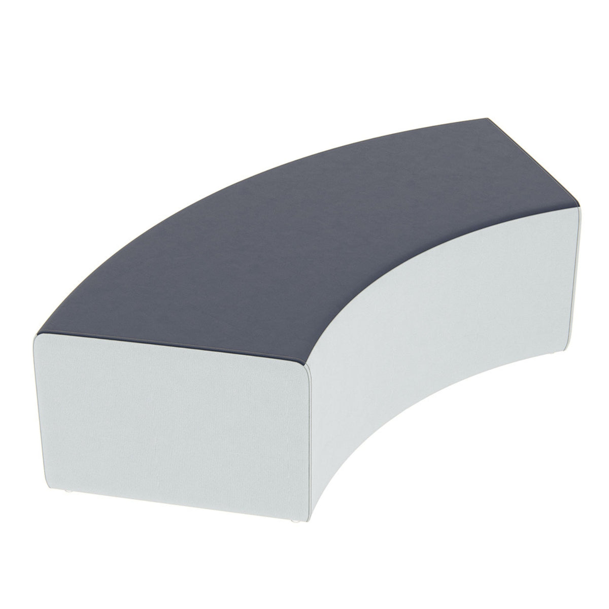 Fomcore Armless Series Curved Bench 60 with 100% ALL-FOAM CORE, Antibacterial Vinyl Upholstery, LIFETIME WARRANTY, FREE SHIPPING