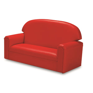 Brand New World "Just Like Home" Infant Toddler Sofa, Red Premium Vinyl Upholstery