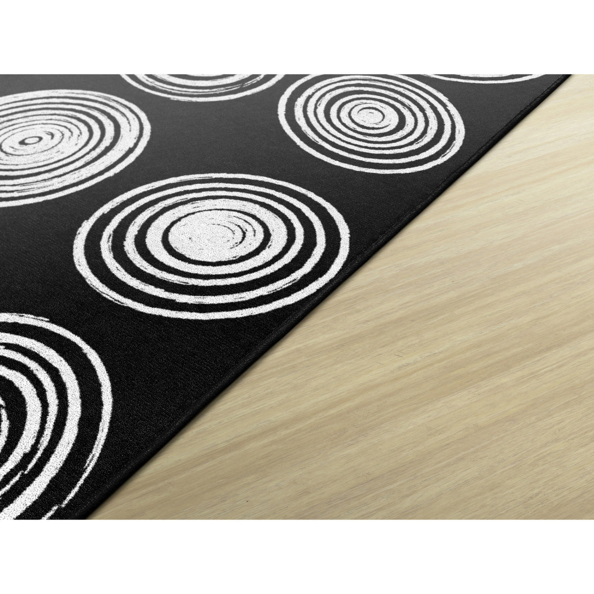 Circles Black & White Rugs