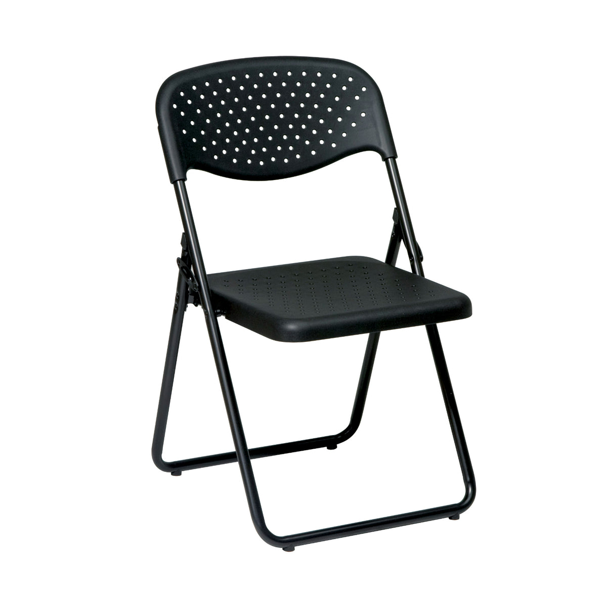 Folding Chair with Plastic Seat and Back, 4-Pack