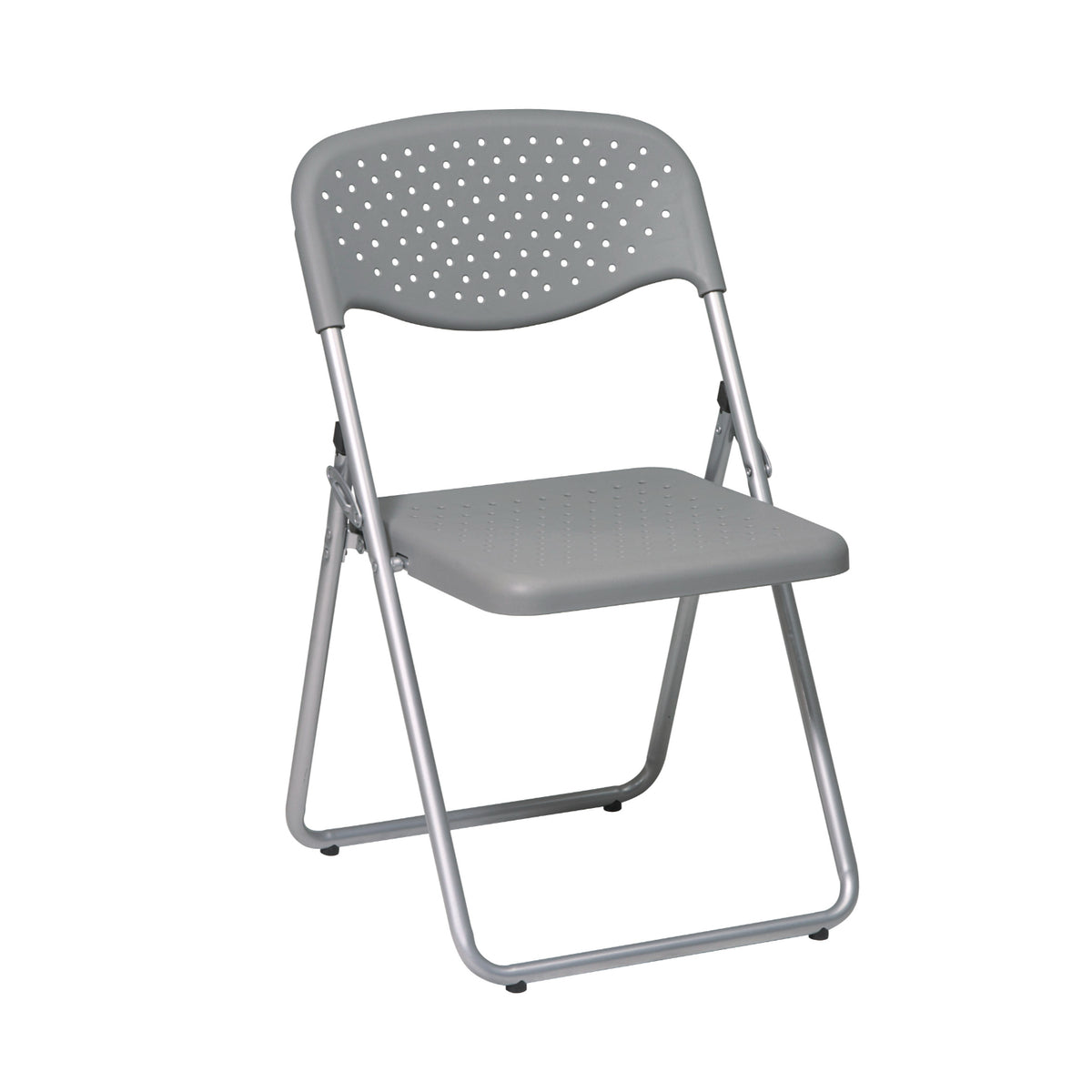Folding Chair with Plastic Seat and Back, 4-Pack