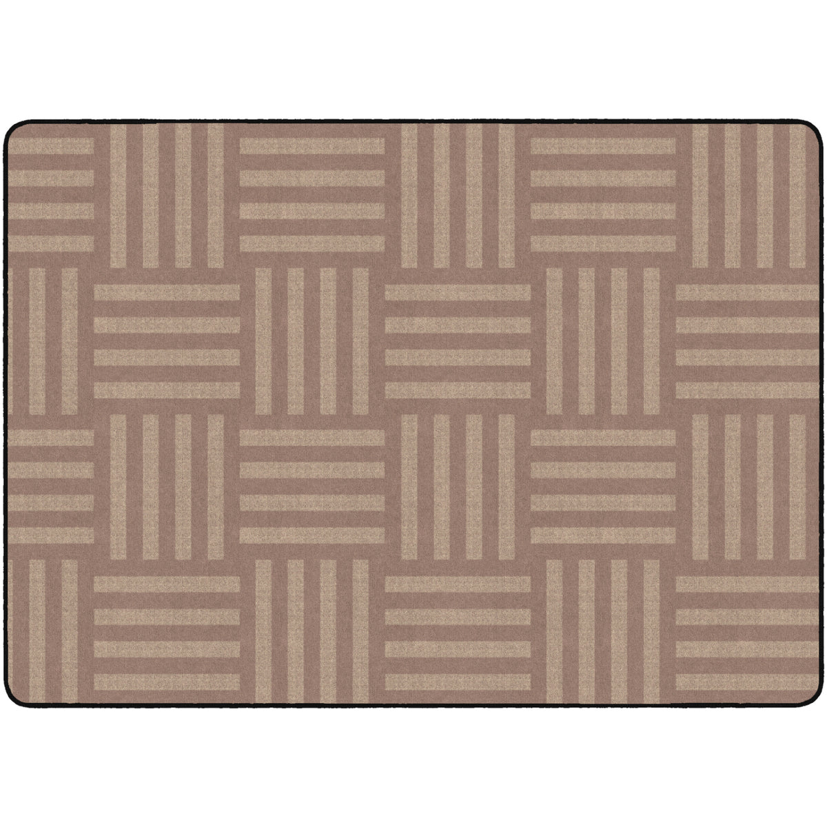 Hashtag Tone on Tone Textures Rug, 6' x 8'4" Rectangle, Seats 24