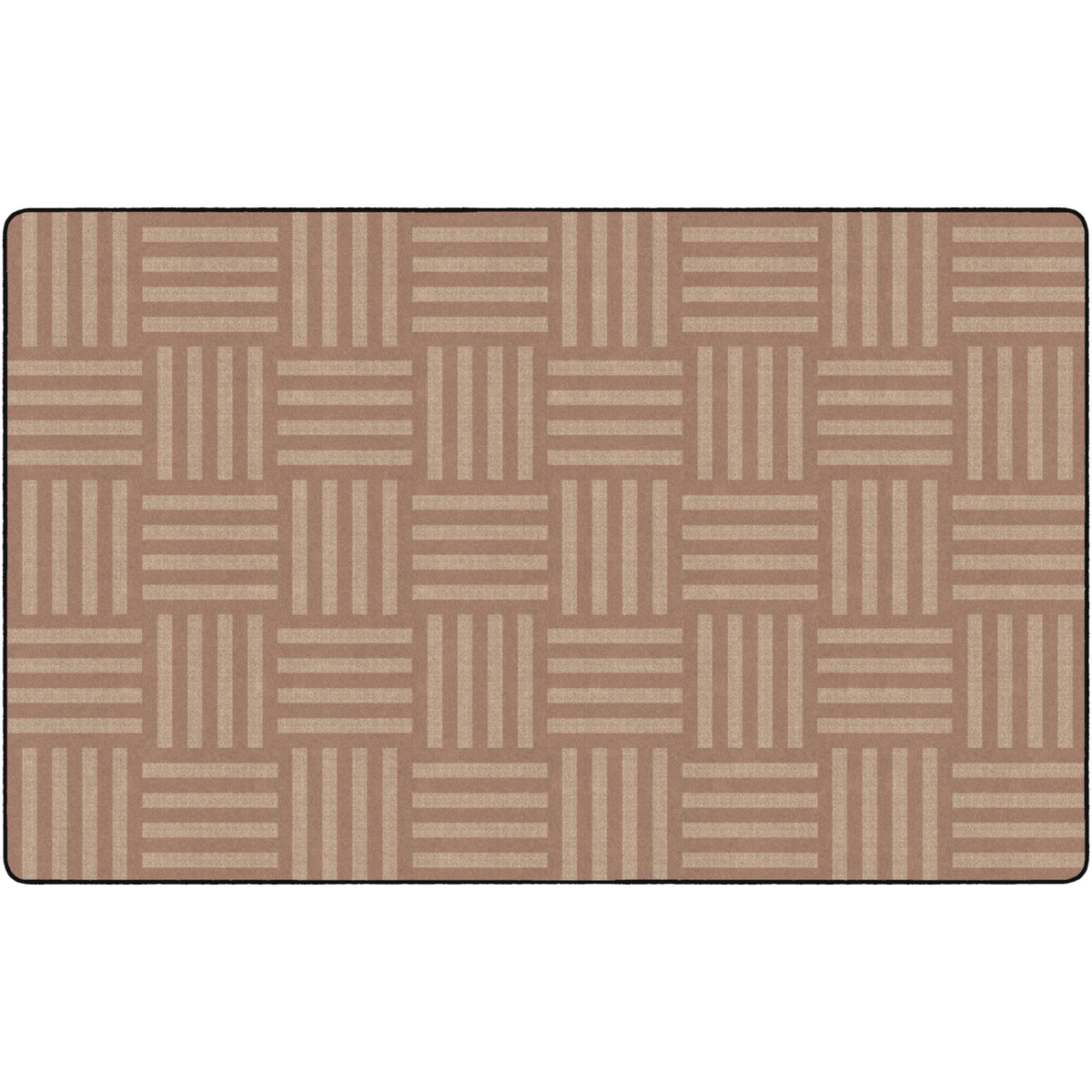 Hashtag Tone on Tone Textures Rug, 7' 6" x 12' Rectangle, Seats 30