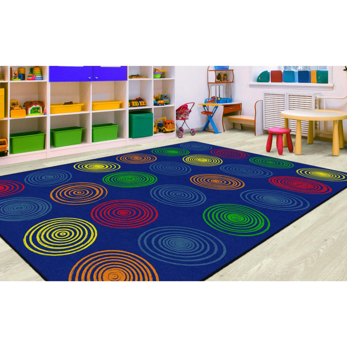 Circles Primary Rugs