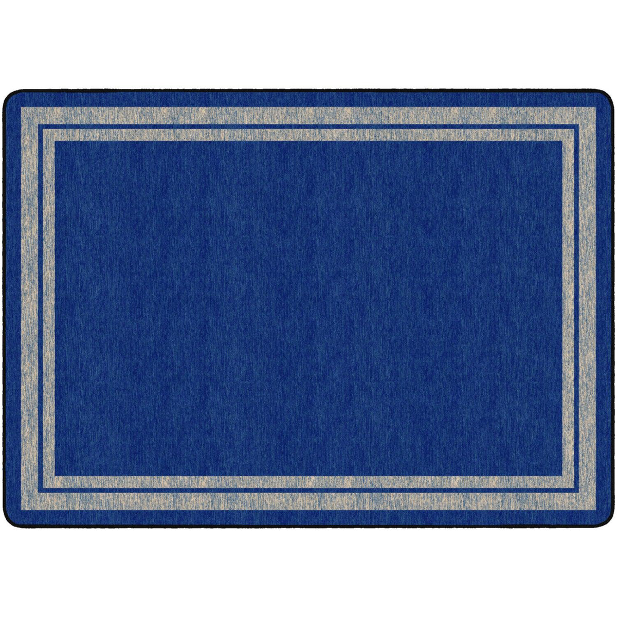 Flagship Carpets Tone-on-Tone Double Border Rug, 6' x 8'4" Rectangle