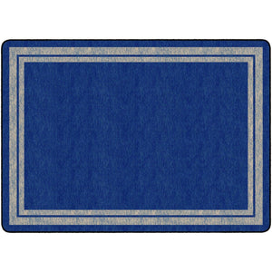 Flagship Carpets Tone-on-Tone Double Border Rug, 6' x 8'4" Rectangle