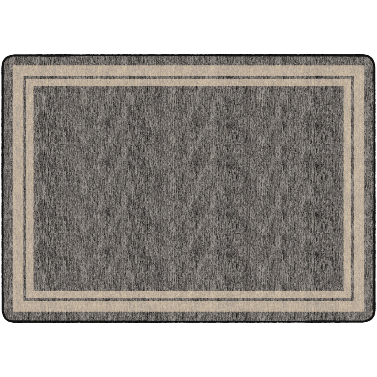 Flagship Carpets Tone-on-Tone Double Border Rug, 6' x 8'4" Rectangle