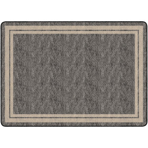 Flagship Carpets Tone-on-Tone Double Border Rug, 6' x 8'4" Rectangle