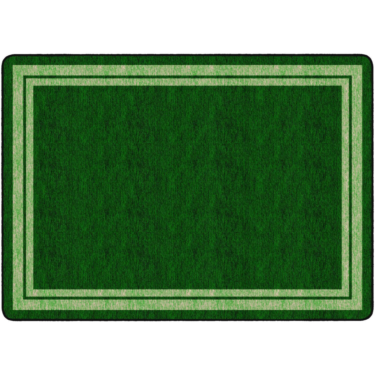 Flagship Carpets Tone-on-Tone Double Border Rug, 6' x 8'4" Rectangle