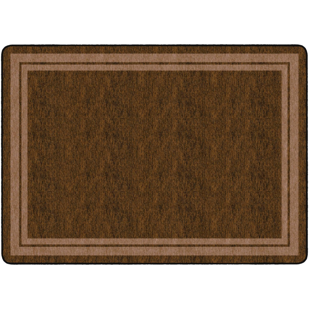 Flagship Carpets Tone-on-Tone Double Border Rug, 6' x 8'4" Rectangle