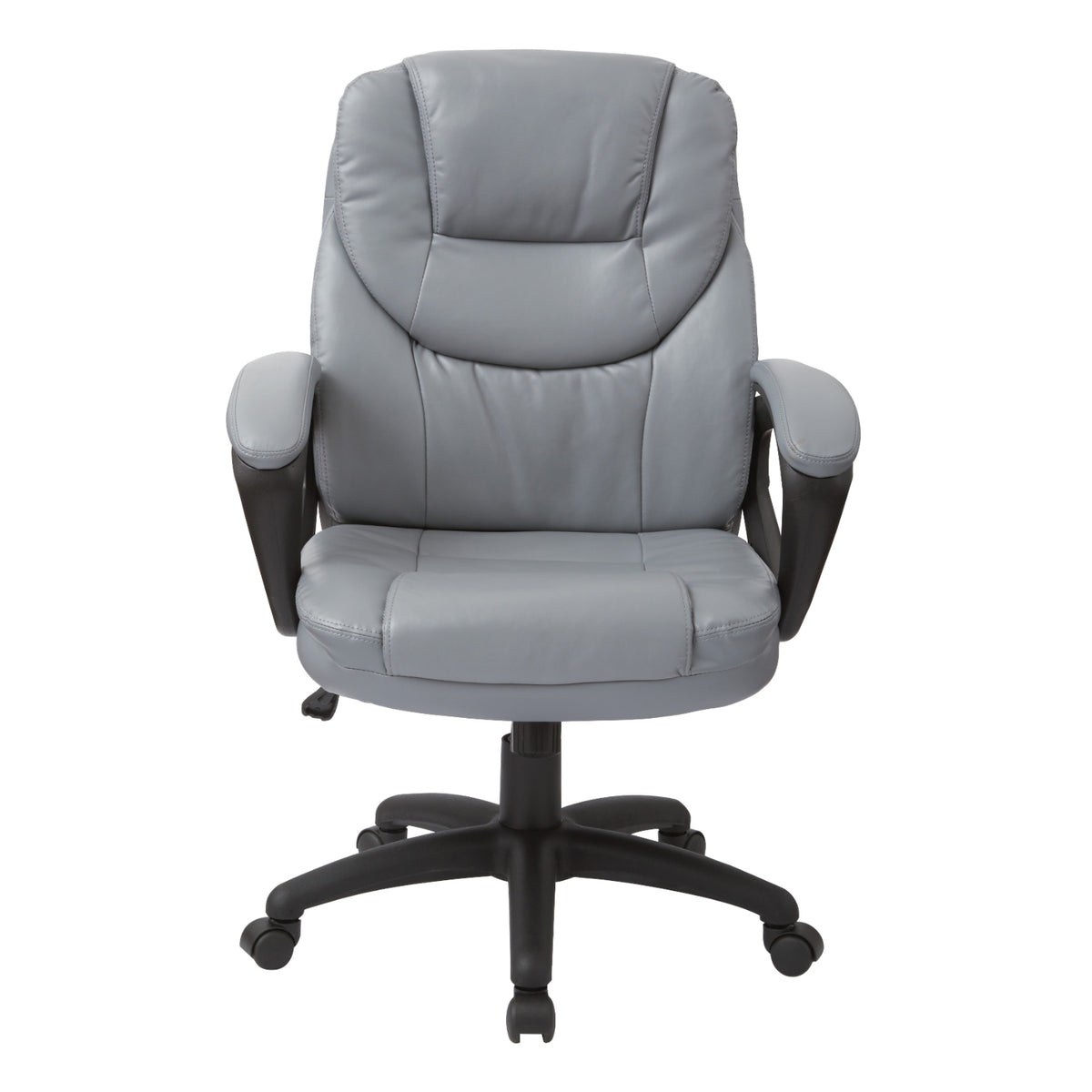 Faux Leather Manager's Chair with Padded Arms